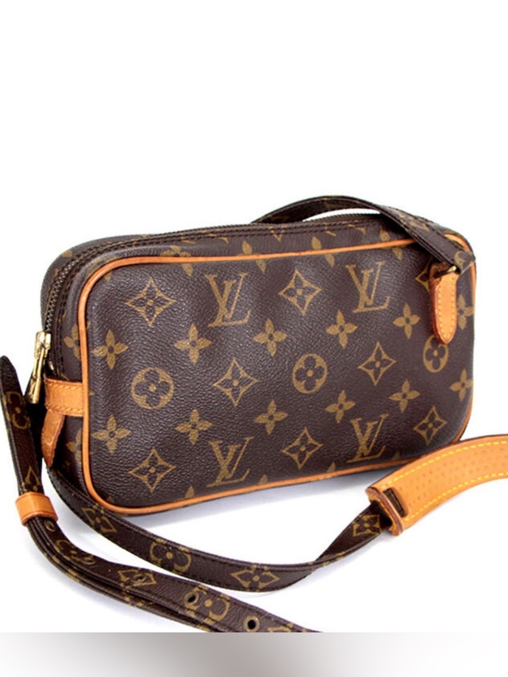 Louis Vuitton Pochette Marly Bandouliere Vintage Monogram Canvas bag 9” x 5”